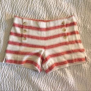 🛍Red and white striped shorts🛍